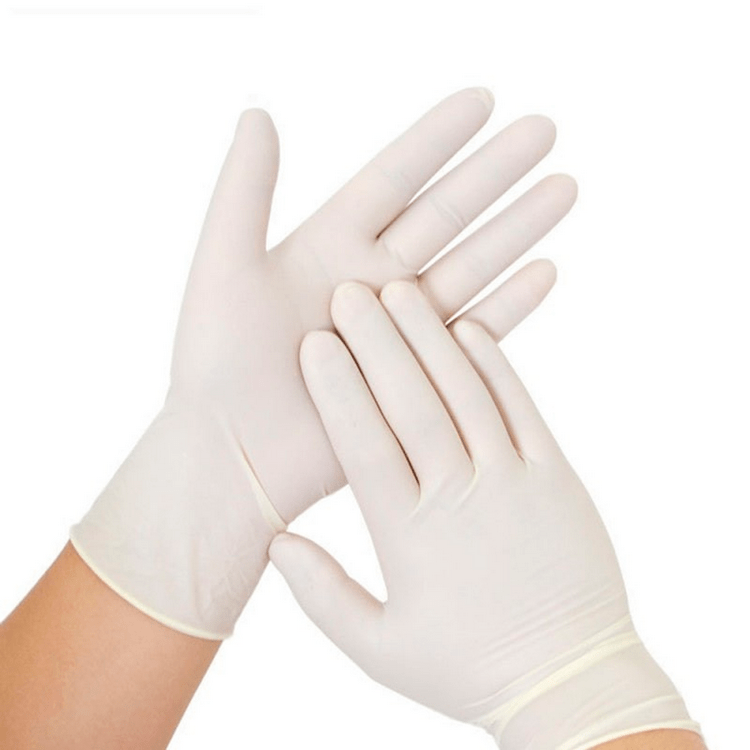 Guantes de Látex Top Glove Examinación Sin Polvo Talla S Blanco 100 Unidades - Imagen 3