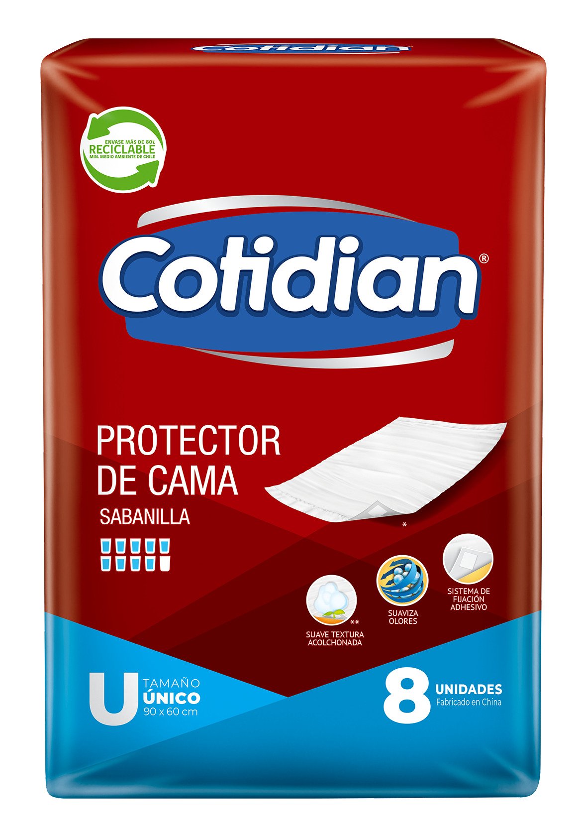 Protector de Cama Sabanilla Cotidian 60 x 90 cm 8 Unidades - Imagen 1