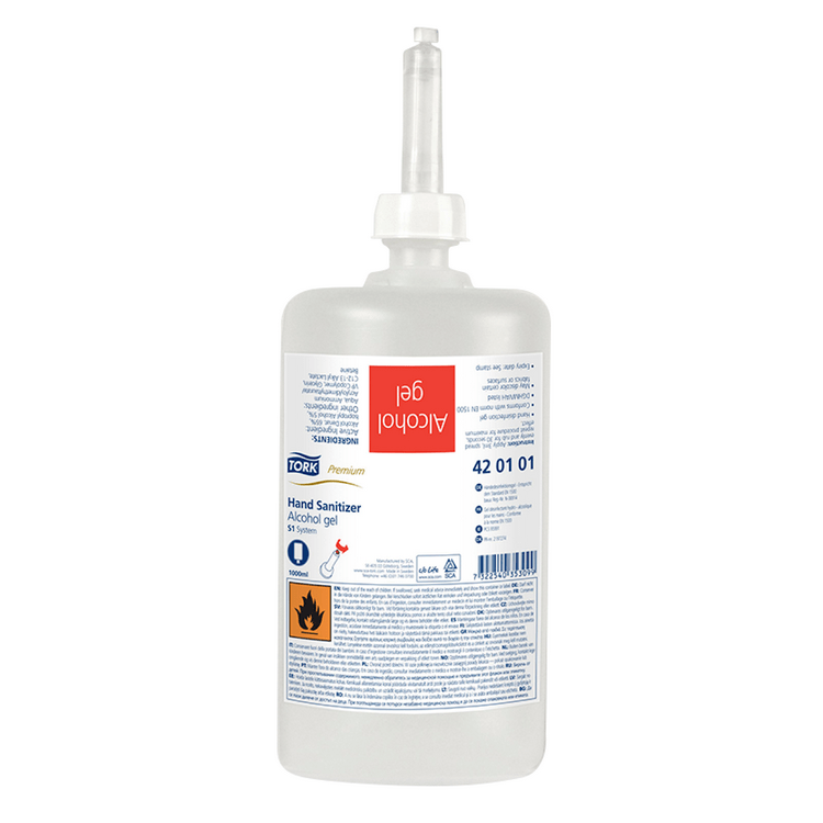 Alcohol gel Tork Premium 1 L - Imagen 1
