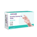 Guantes de Vinilo Adicare Examinación con Polvo Talla XL 100 Unidades Transparente - Imagen 1