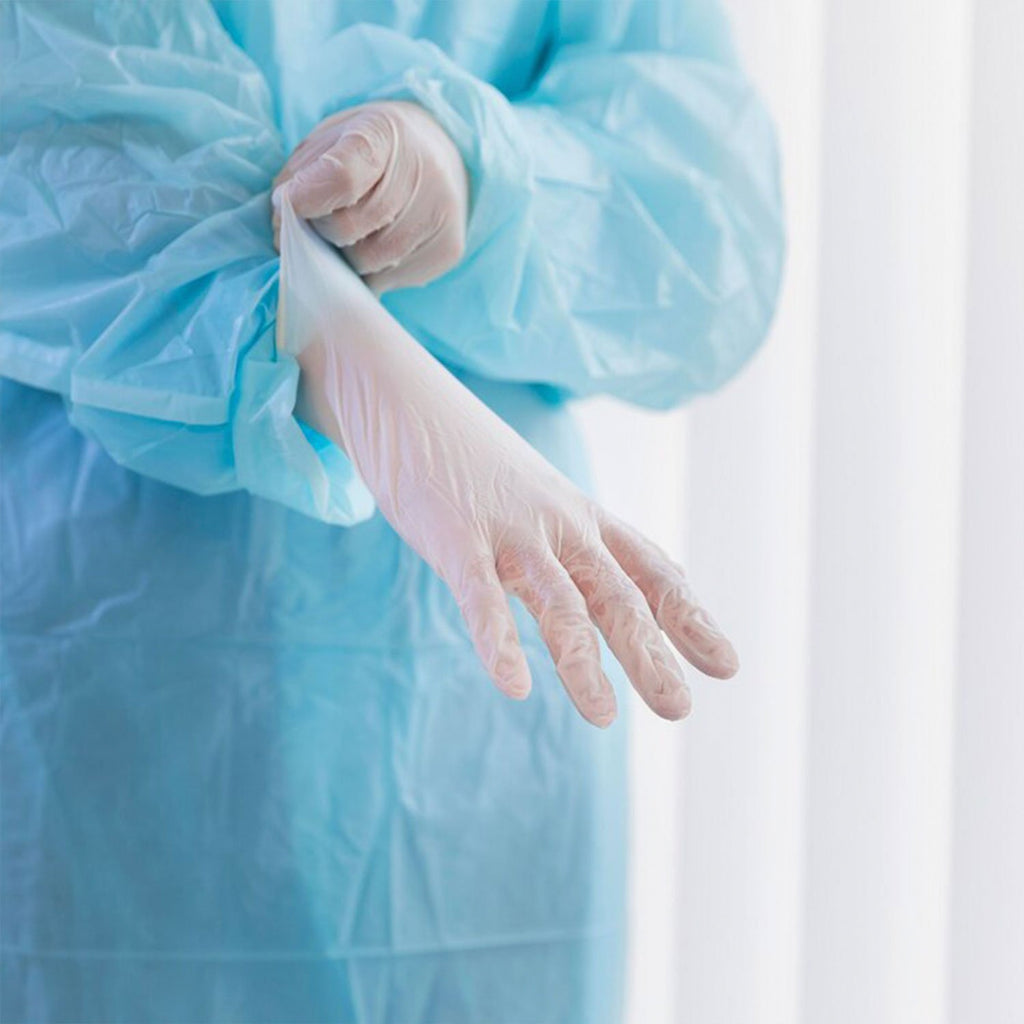 Guantes de Vinilo Adicare Examinación con Polvo Talla XL 100 Unidades Transparente - Imagen 3