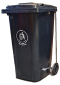 Basurero Macasi Municipal Con Pedal 240 L Gris - Imagen 1