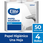 Papel Higiénico Elite Plus Hoja Simple 4 Rollos 50 m - Imagen 2