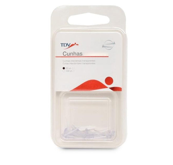 Cuñas Transparentes x 100 Uds, Tdv