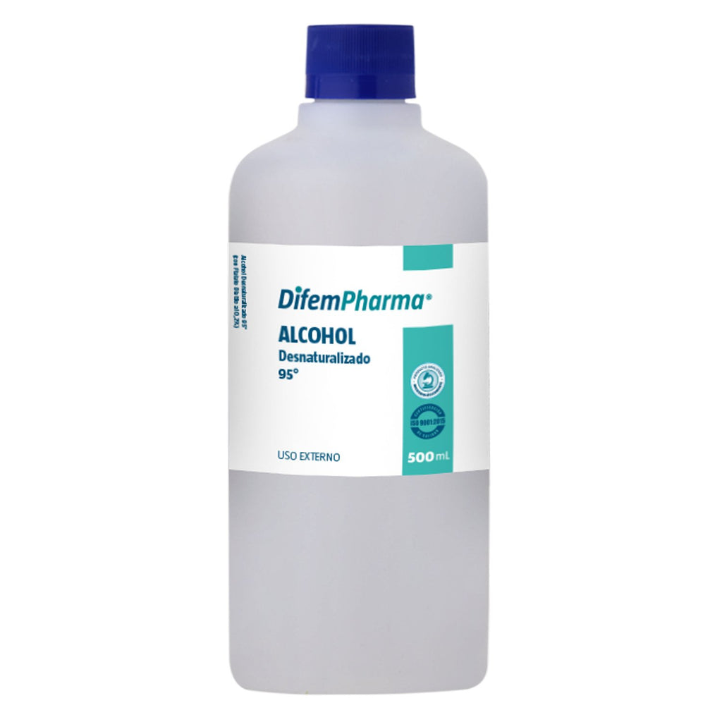 Alcohol Difem Pharma Desnaturalizado 95% 500 ml - Imagen 1