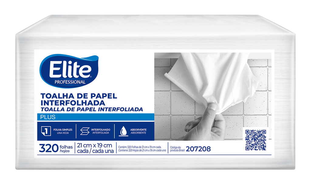 Toalla de Papel Elite Plus Interfoliada Hoja Simple 21x19 cm - Imagen 1