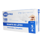 Guantes de Látex Virutex Pro Examinación Con Polvo Talla S Blanco 100 Unidades - Imagen 2