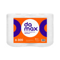 Papel Higiénico Damax Hoja Simple 6 Rollos 300 m - Imagen 1