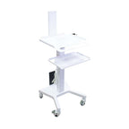 Mesa Auxiliar Rodante 2 Bandejas + Soporte para Scanner Appledental (1)