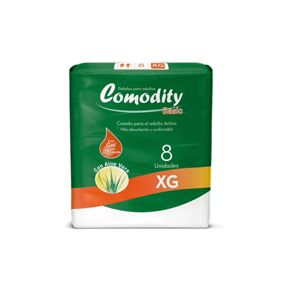 Panal adulto comodity basic xg 8 unidades