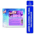 Jabón Líquido para Dispensador Tremex Care Floral con glicerina 1 L - Imagen 2