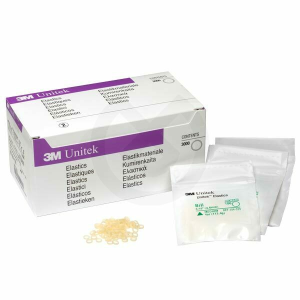 ELÁSTICOS INTRAORALES MEDIUM 4 OZ. CAJA X 3.000 UDS, 3M UNITEK