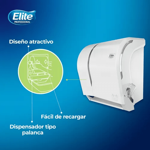 Dispensador de Toalla Elite Manual Blanco - Imagen 2