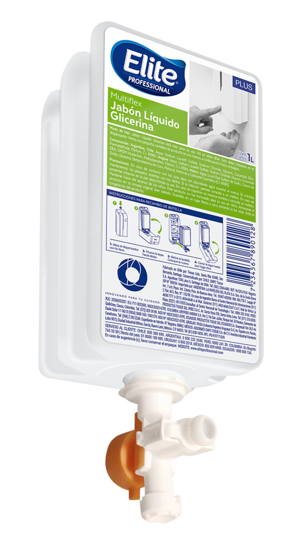 Jabón Líquido Elite Multiflex Glicerina 1 L - Imagen 1