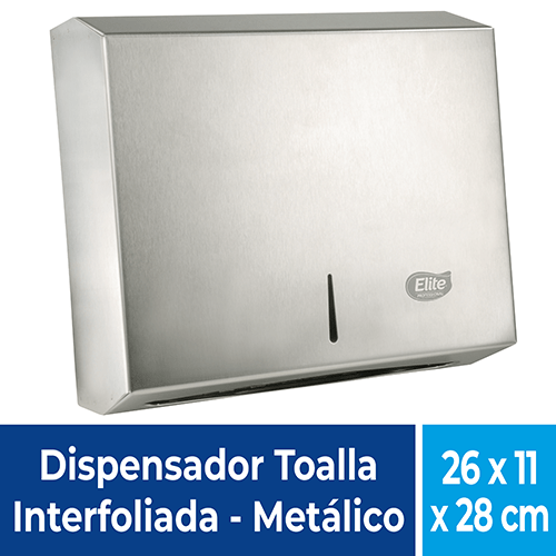 Dispensador de Toalla Elite Manual Interfoliada Plateado - Imagen 2