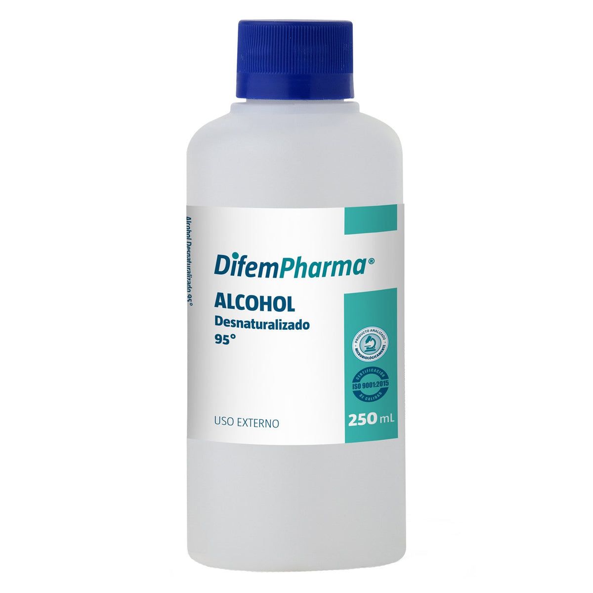 Alcohol Difem Pharma Desnaturalizado 95% 250 ml - Imagen 1