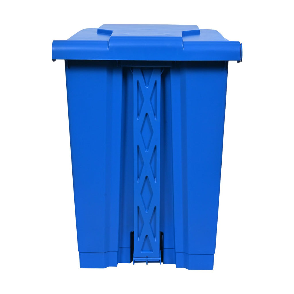 Basurero Macasi con Tapa y Pedal Azul 50 L - Imagen 3