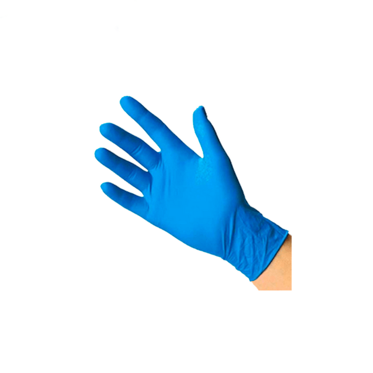 Guantes de Nitrilo Top Glove Examinación Extra Resistente Talla L Azul 100 Unidades - Imagen 3