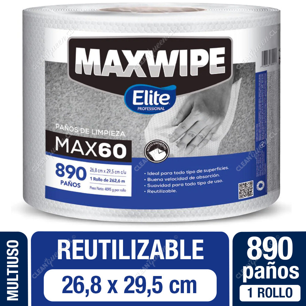 Paño Reutilizable Elite Professional Maxwipe 890 Paños 1 un