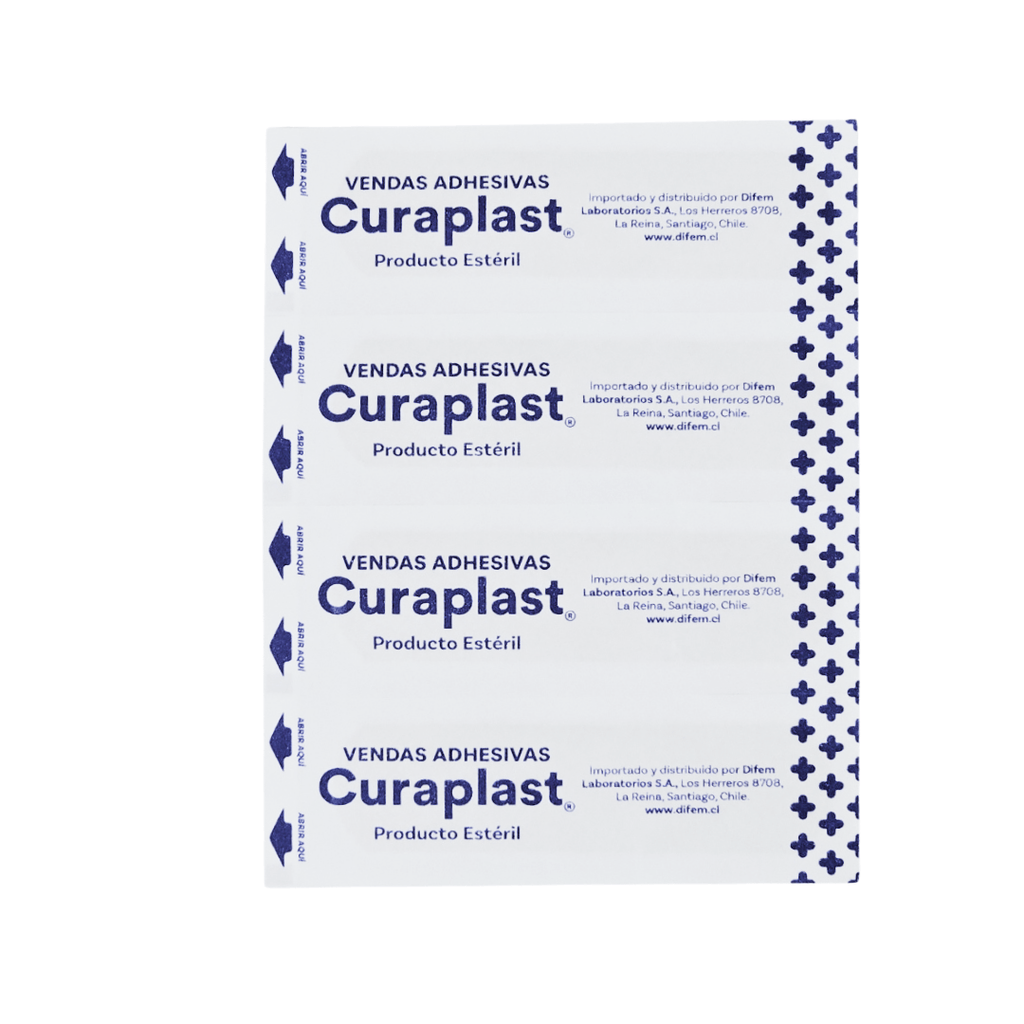 Parche Curita Curaplast Rectangulares Caja 100 Unidades - tubotiquin.cl