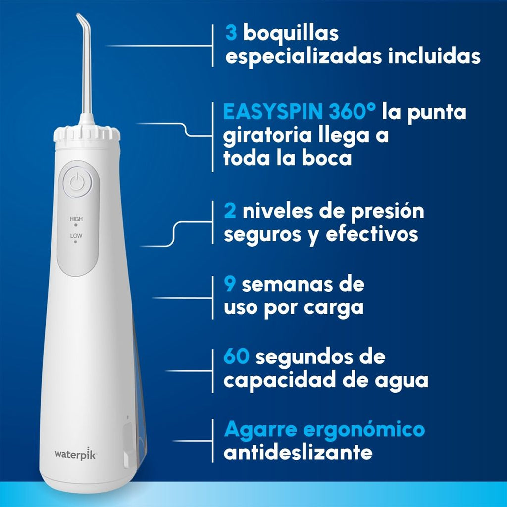 IRRIGADOR BUCAL WATERPIK CORDLESS PEARL WF-27EU