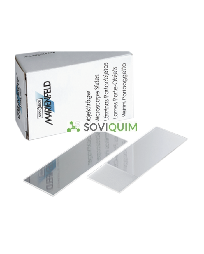 Portaobjeto 76X26 Mm Bord. Cort. Doble Placa Esmerilada Caja 50 Unidades