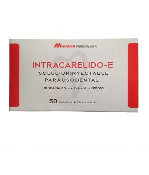Anestesia INTRACARELIDO-E 2% CON VASO CONSTRICTOR