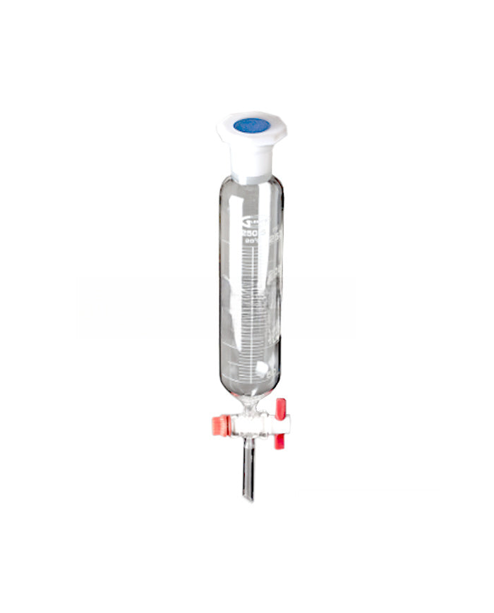 Embudo adicion 1000ml graduado cilindrico c/llave PTFE, superior NS29/32, inferior 29/34