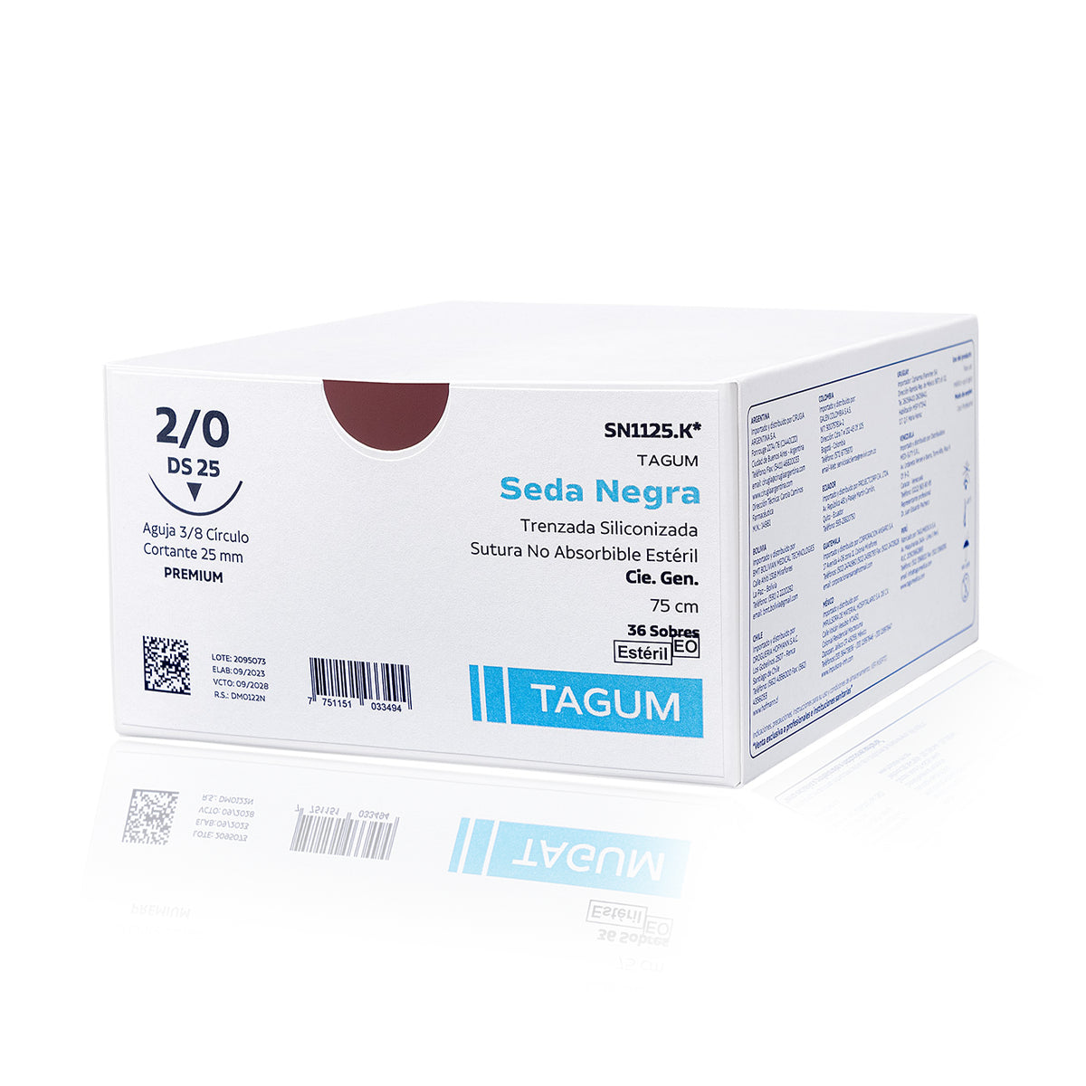 SUTURA SEDA NEGRA TRIANGULAR TAGUM CAJA 36 UN