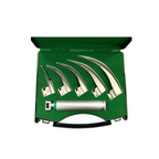 set laringoscopio fibra optica hojas macintosh