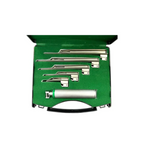 set laringoscopio fibra optica hojas rectas miller