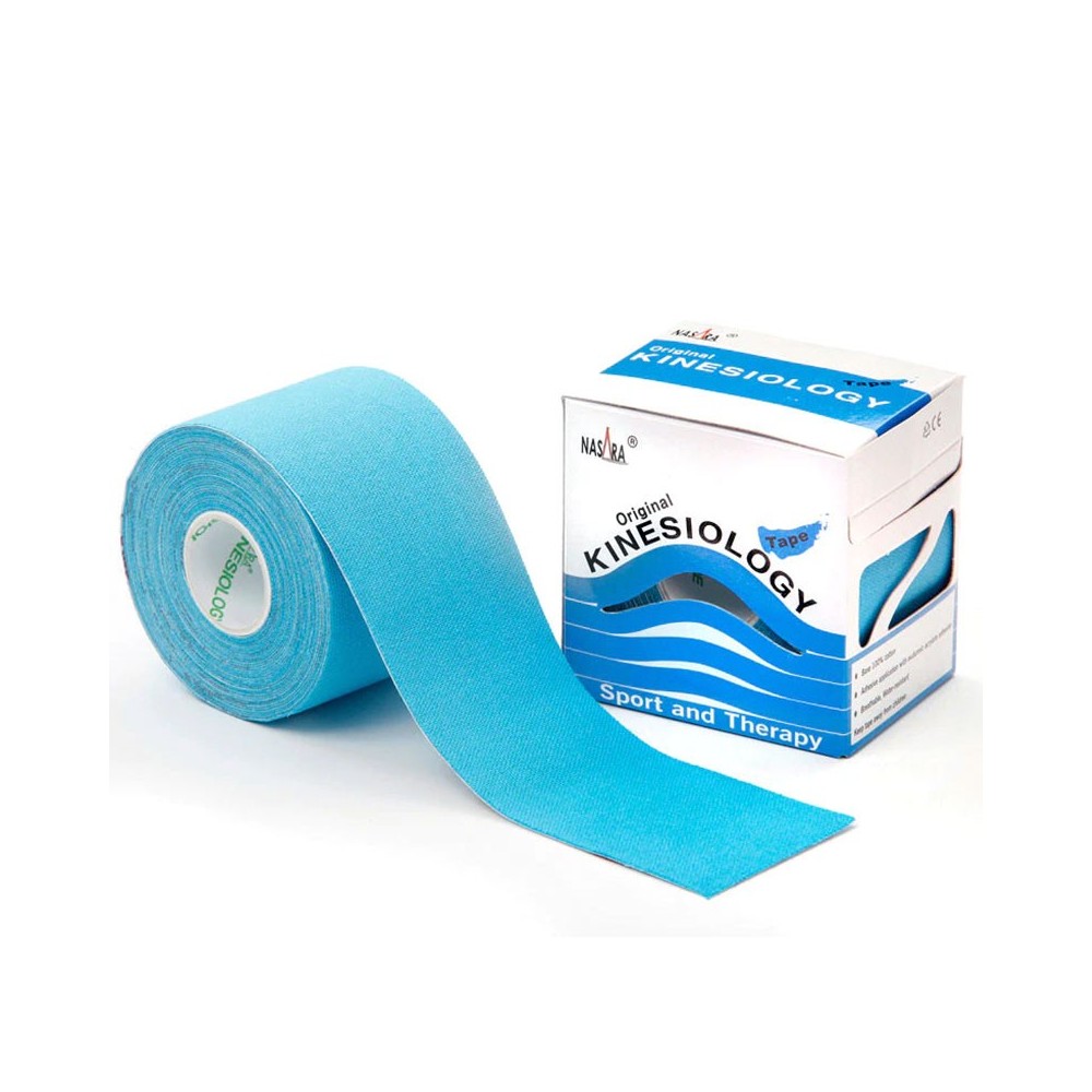 Tape Kinesiologico K Tape 5 cm x 5 mt Azul NTP668 Nasara