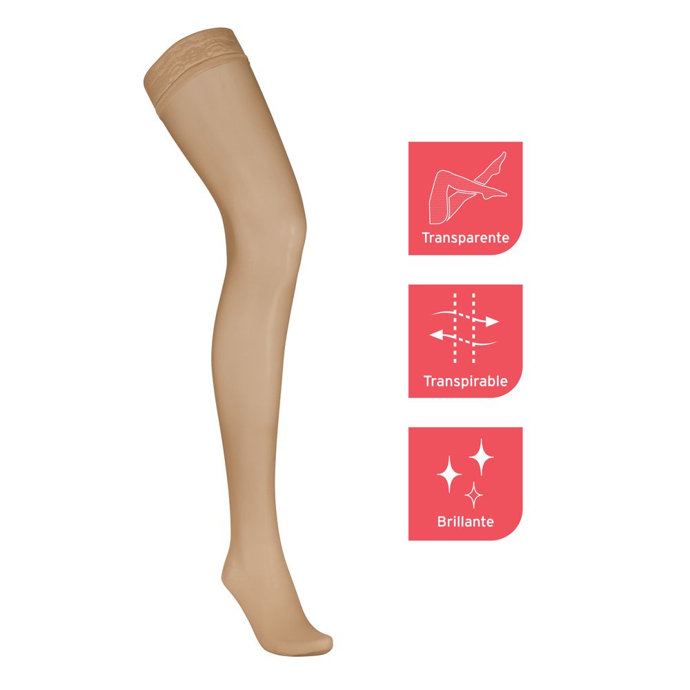 Media Liga UltraSheer 30-40 mmHg Jobst - Punta Abierta