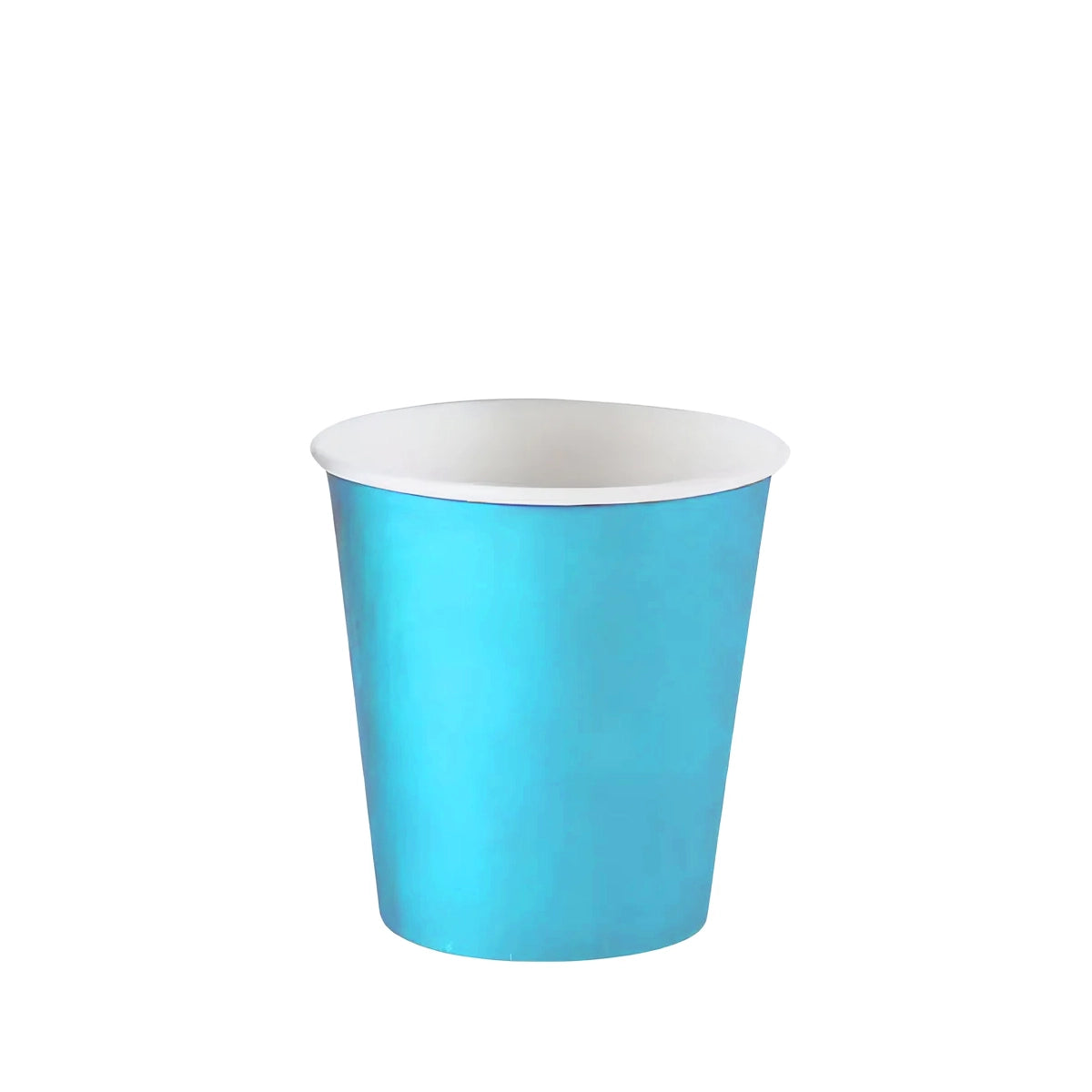 vaso de papel azul