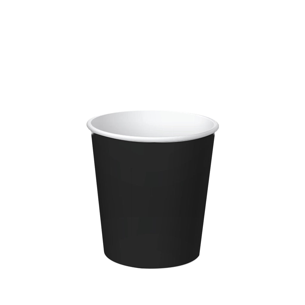 vaso de papel negro