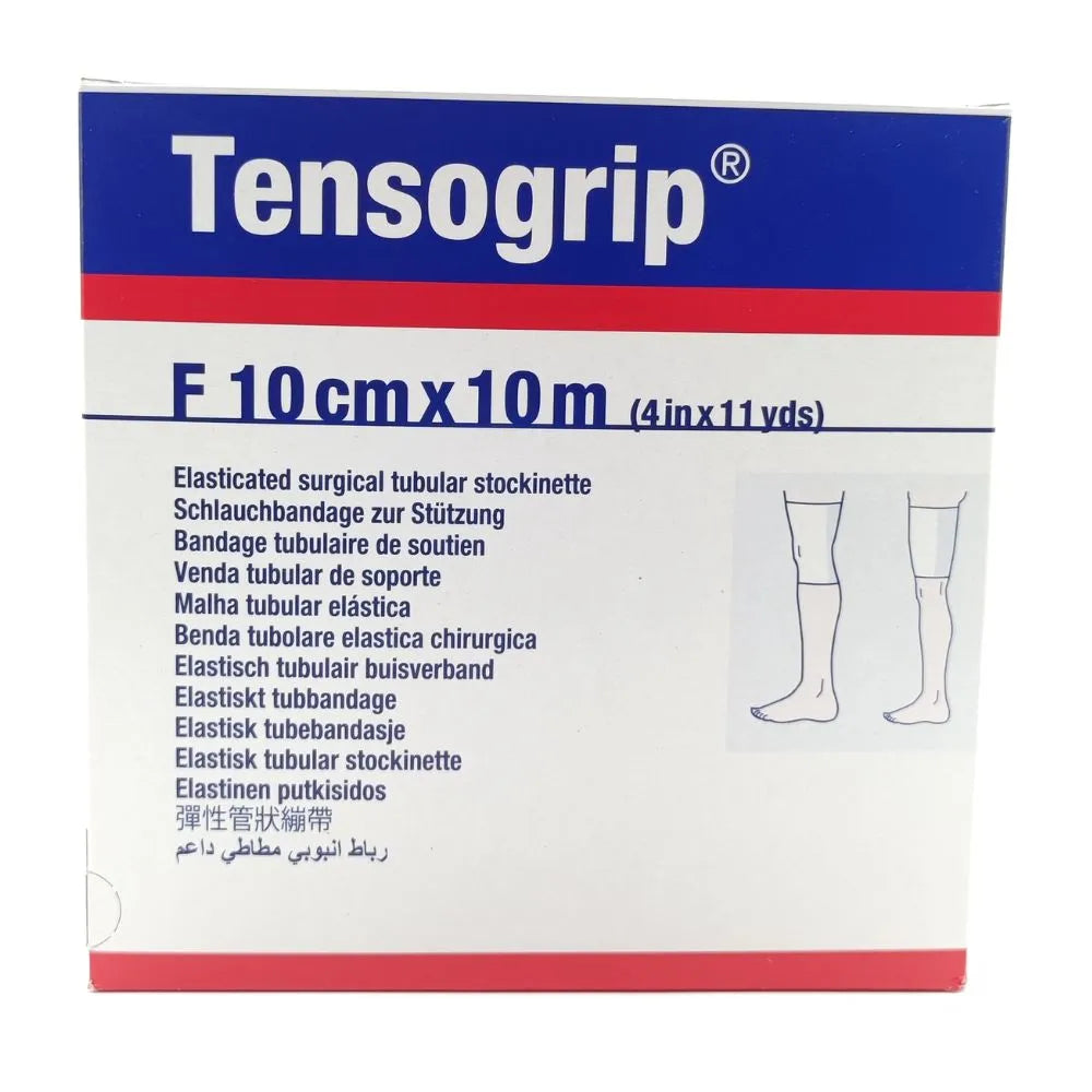 Vendaje tubular Tensogrip F 10 cm x 10 m, soporte elástico para compresión y sujeción