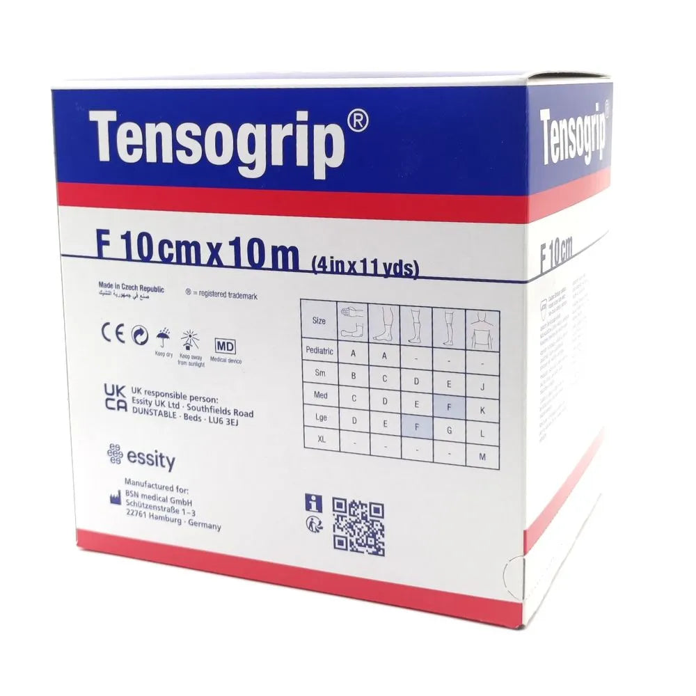 Vendaje tubular Tensogrip F 10 cm x 10 m, empaque original para uso médico